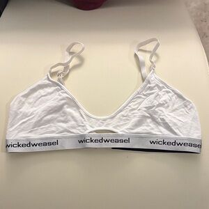 Wicked Weasel White Bralette